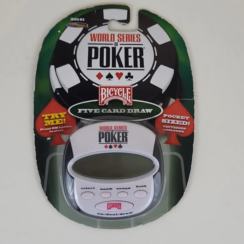 New World Series of Poker Five Card Draw Poker Electronic Handheld Game